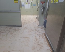 파주시 (주)영우식품 기존 도장 연마후 크리트 재도장